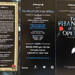 The Phantom of The Opera AU/NZ Tour Brochure 2008/2009